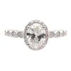 1 Carat Oval Halo Engagement Ring Bohemian