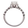 1 Carat Oval Halo Engagement Ring Bohemian Profile