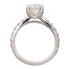 1.5 Carat round diamond engagement ring white gold Profile