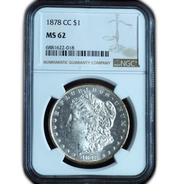 1878-CC Morgan Dollar MS62 NGC
