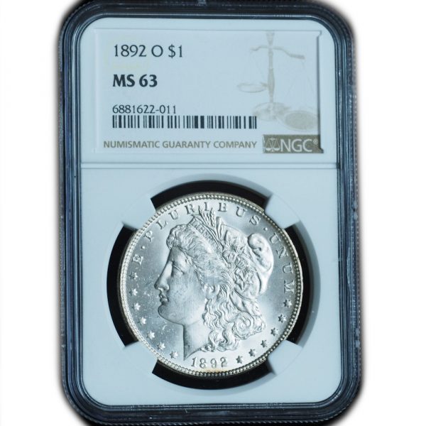1892-O Morgan Dollar MS63 NGC