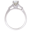 1920's 1.16ctw Diamond Art Deco Engagement Ring Platinum GIA side (2)