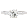 1920's 1.16ctw Diamond Art Deco Engagement Ring Platinum GIA worn (2)