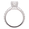 2.18ctw Round Diamond Engagement Ring 14K White Gold GIA profile