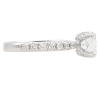 2.18ctw Round Diamond Engagement Ring 14K White Gold GIA side