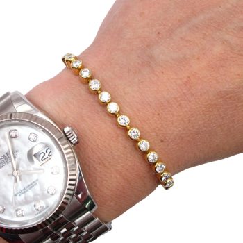 2.50 carat Diamond Tennis Bracelet bolo Worn