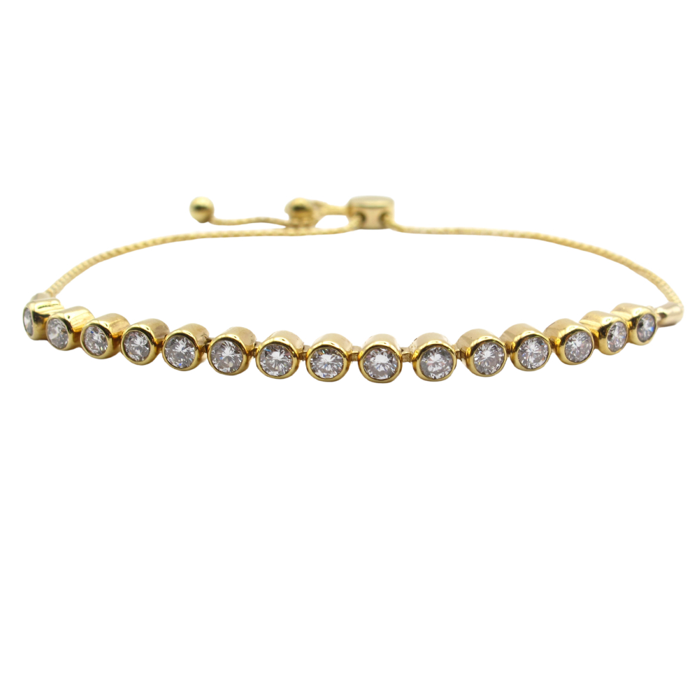 Diamond Bolo Tennis Bracelet 2.55 ctw 14k Yellow Gold