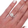 4 carat diamond engagement ring Worn