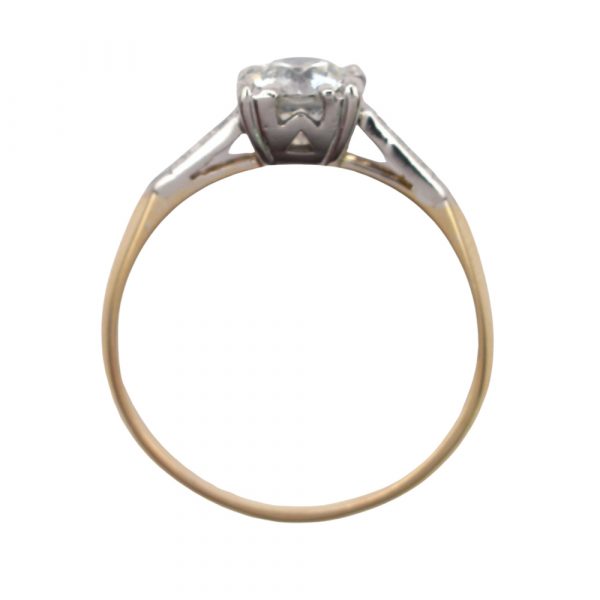 Edwardian .75 European Diamond Engagement Ring Profile