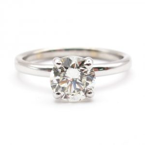 GIA Certified Round Diamond Solitaire Engagement Ring 1.10