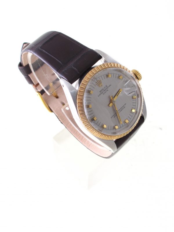 Pre-Owned Vintage Rolex Date (1964) Two Tone On Leather Model 1503 Left side