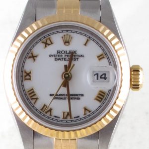 Pre-Owned Ladies Rolex Datejust (1995) Two Tone Model 69173 Front Close