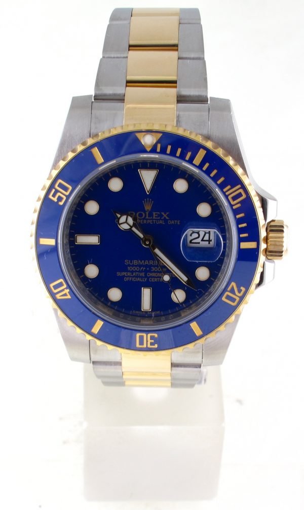 Pre-Owned Rolex Two Tone Submariner (2010) Model 116613LB Front