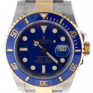 Pre-Owned Rolex Two Tone Submariner (2010) Model 116613LB Front Close