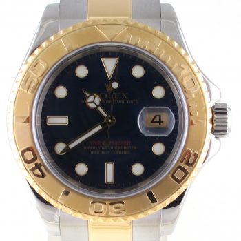 Pre-Owned Rolex Yachtmaster Blue Dial (2003) Two Tone #16623