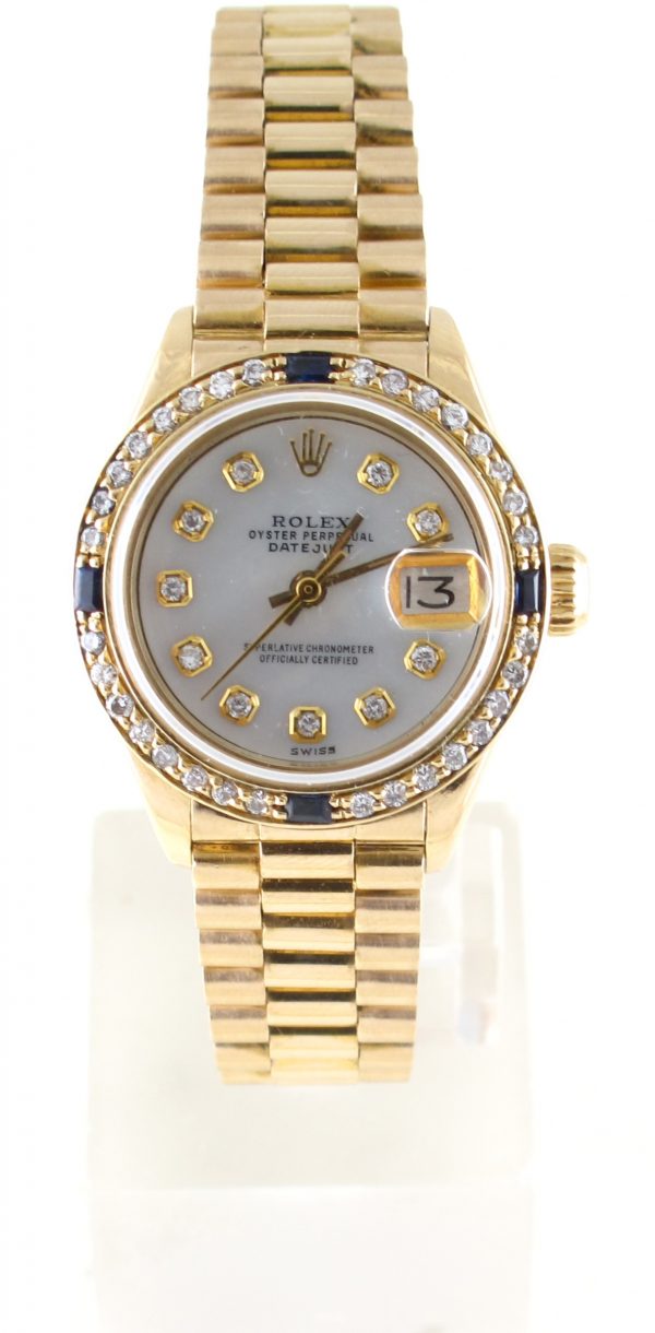 Pre-Owned Ladies 26MM Rolex Presidential (1974) 18kt Yellow Gold Model 6917 Front