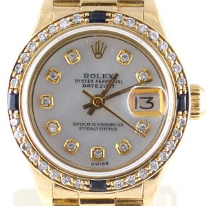 Pre-Owned Ladies 26MM Rolex Presidential (1974) 18kt Yellow Gold Model 6917 Front Close