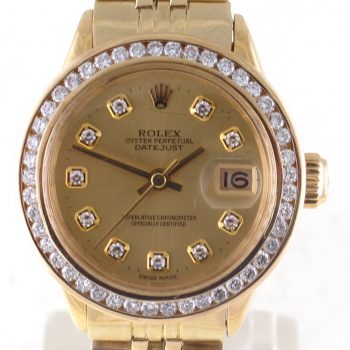 Pre-Owned Ladies Rolex Datejust (1980's) 18kt Yellow Gold Model 6517