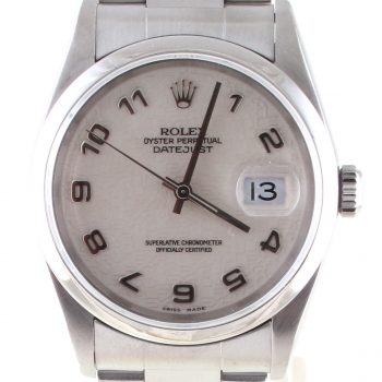 Pre-Owned Rolex 36MM Datejust (2001) Stainless Steel#16200
