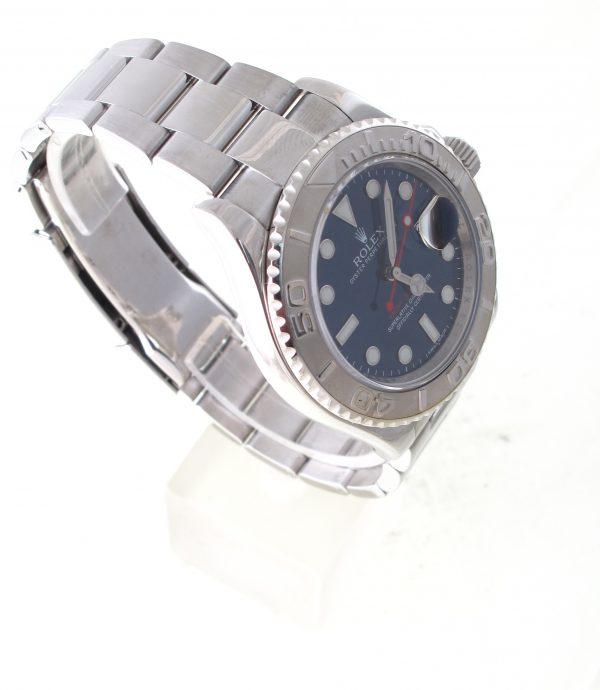 Pre-Owned Rolex Yachtmaster Blue Dial (2012) Stainless Steel and Platinum #116622 Right