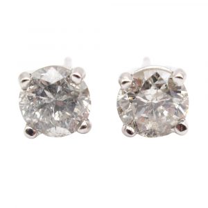 1.35 Round Diamond Stud Earrings