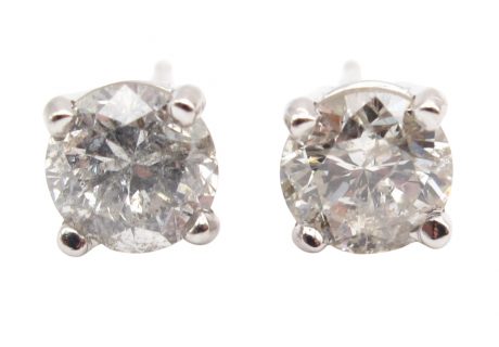 1.35 Round Diamond Stud Earrings