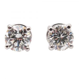 1.88 Round Diamond Stud Earrings