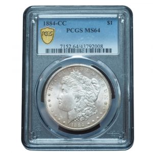 1884 CC Morgan Silver Dollar MS64 PCGS