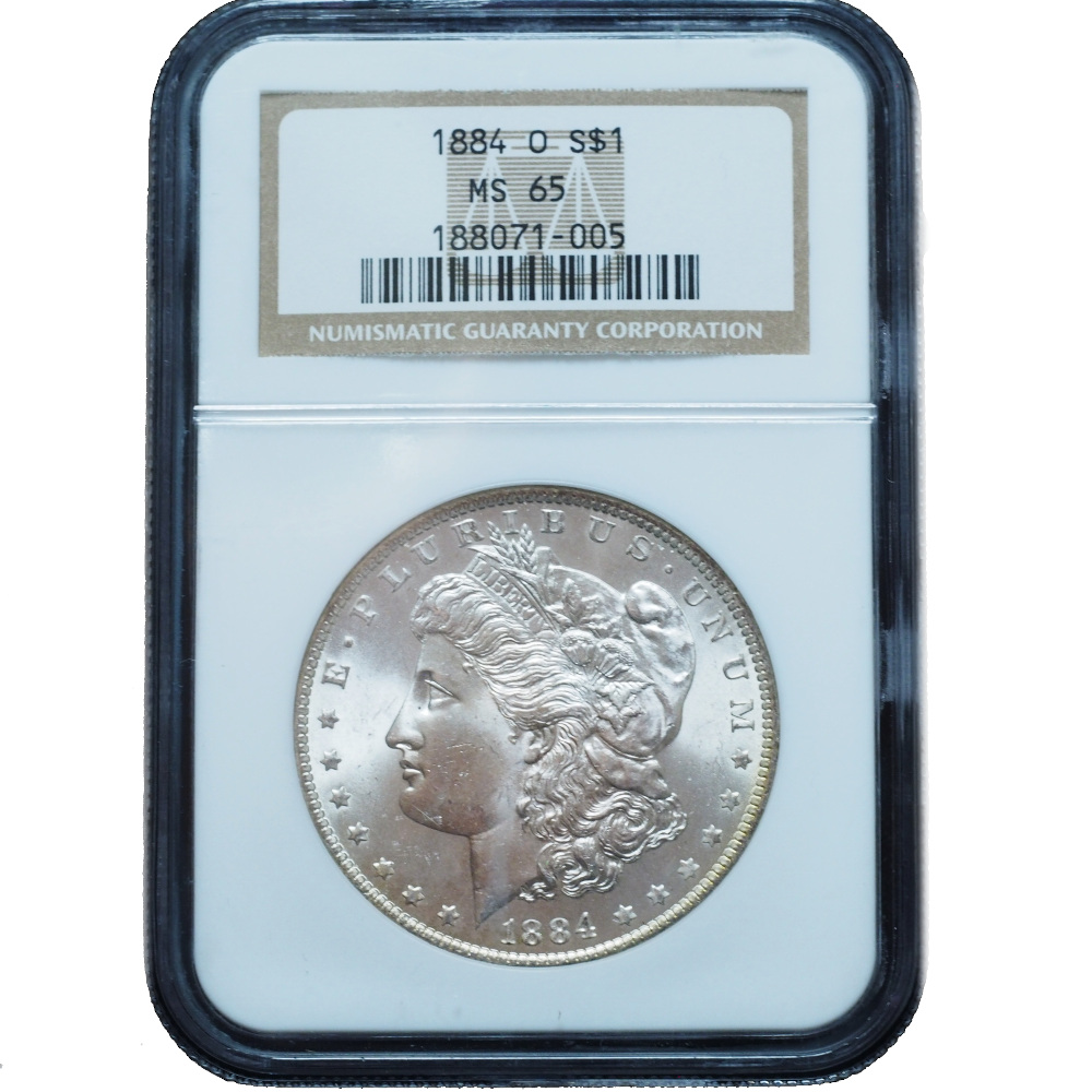 1884 O Morgan Silver Dollar MS65 NGC