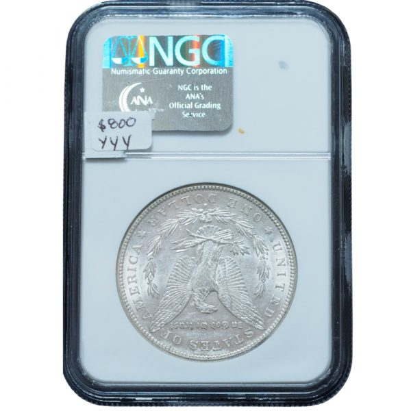1884 S Morgan Silver Dollar AU55 NGC
