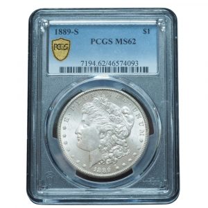 1889 S Morgan Silver Dollar MS62 PCGS