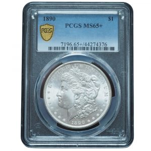 1890 Morgan Silver Dollar MS65+ PCGS
