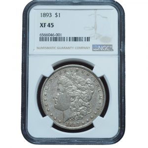 1893 Morgan Silver Dollar XF45 NGC
