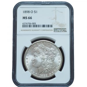 1898 O Morgan Silver Dollar MS66 NGC