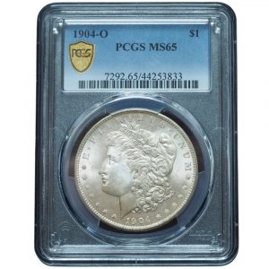 1904 O Morgan Silver Dollar MS65 PCGS Bright White