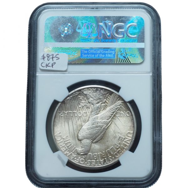 1921 Peace Dollar High Relief MS63 NGC
