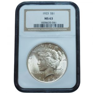 1923 Peace Dollar MS63 NGC