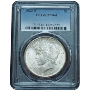 1923 S Peace Dollar MS64 PCGS