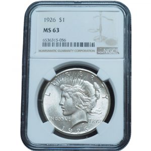 1926 Peace Dollar MS63 NGC