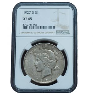 1927 D Peace Dollar XF45 NGC