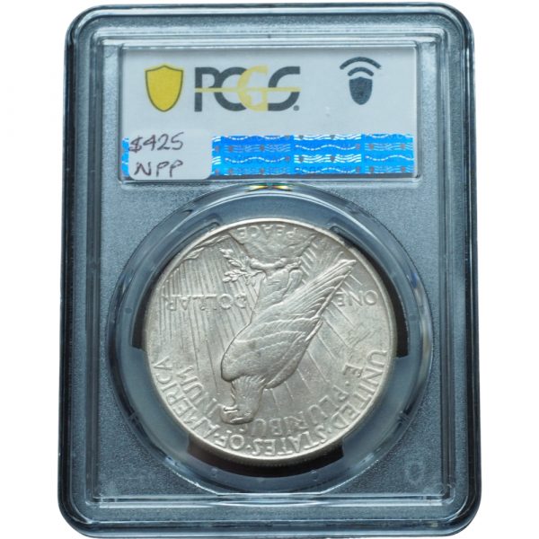 1928 Peace Dollar AU58 PCGS