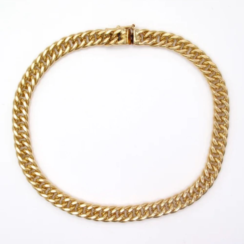 Curb Link Bracelet 14k Yellow Gold 8-1/4″ 22.7 Grams