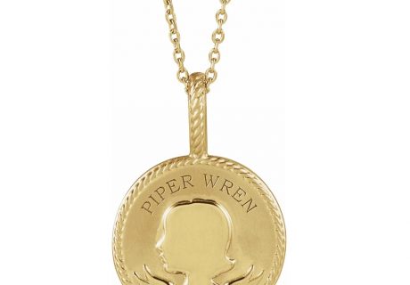 Daughter Silhouette Necklace