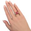 Edwardian Pidgeon Blood Red Ruby Ring 10k Hand