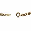 Flat Curb / Cuban Chain Link Necklace 14K Yellow Gold Clasp Hallmark