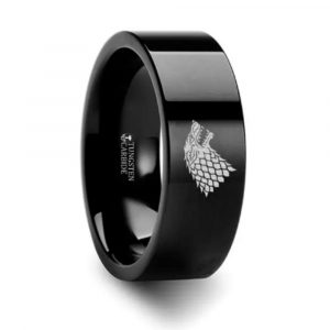Game of Thrones House Stark Ring- Tungsten