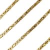 Heavy Solid Byzantine Squared Chain Link Necklace 14K Yellow Gold ~ 20 1/4