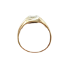 Men's Diamond .35 Carat Solitaire Ring 10k Gold Two-Tone top view