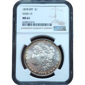 1878 8TF Morgan Silver Dollar MS61 VAM-19