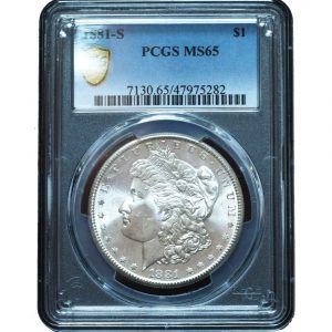 1881-S Morgan Silver Dollar MS65 PCGS